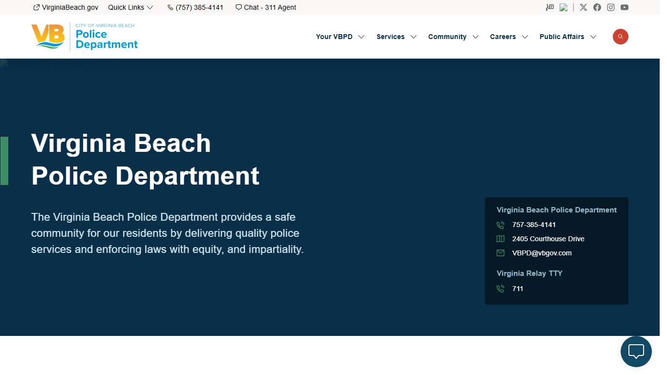 Police City of Virginia Beach